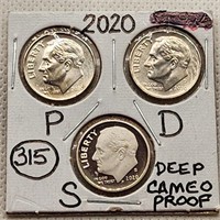 2000 P-D-S Roosevelt Dime