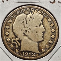 1912 Barber Half Dollar