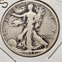 1933-S Walking Liberty Half Dollar