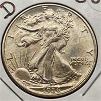 1936-D Walking Liberty Half Dollar