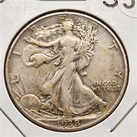 1938 Walking Libery Half Dollar