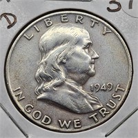 1949-D Franklin Half Dollar