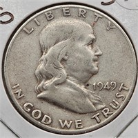 1949-S Franklin Half Dollar