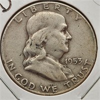 1953-D Franklin Half Dollar