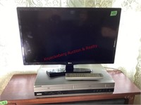 24" LG Flat Screen & Sony DVD/ VHS Player