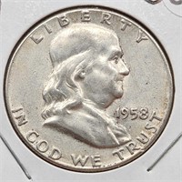 1958 Franklin Half Dollar