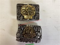 2 AMA Collectors Belt Buckles Dodge City &