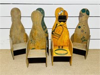 (6) Folky Kids Bowling Pin Chairs