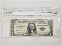 1935E $1 Silver Certificate CGA