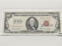 1966 $100 Red Seal United States Note