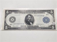 1914 $5 Federal Reserve Note