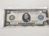 1914 $20 Federal Reserve Note