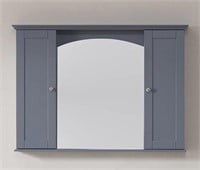 Rome 44” Wall Mirror & Cabinets - Grey