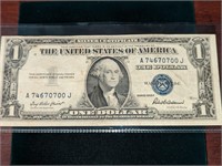 1935 F $1 blue seal silver certificate