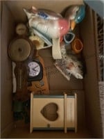 Two Box lot of decorative items for the home,