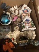 2 box lots of candle holders,