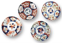 (4) Antique Japanese Imari Plates