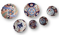 (6) Japanese Imari Porcelain Dishes