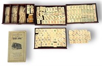 1920's Mahjong Set - Carved Bone