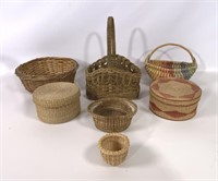 Baskets: Straw - 10" / Sweetgrass - 5" plus