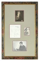 Rupert Brooke Signed Note from Cambridge 1906