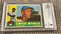 Ernie Banks 1960 Topps BCCG Graded 9 Card