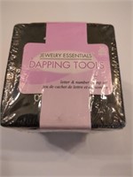 Jewelry making dapping tool letters and numbers