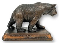 C.M. & St. Paul Railway Bear Paperweight