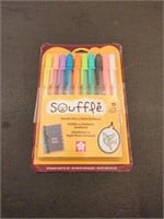 Souffle pack of 10 colored pens new