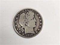 1910 Low Mintage Silver Half Dollar