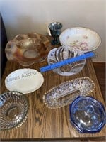Box of vintage dishes