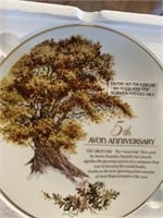 Avon fifth 10th and 15th anniversary plates and