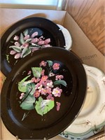Box of decorative plates