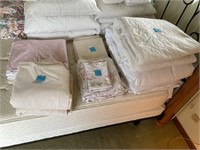 King size sheets, blankets, mattress covers