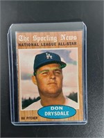 1962 Topps Don Drysdale Card