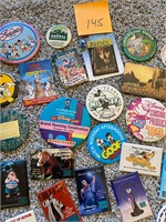 Large lot of Disney buttons/pins #145