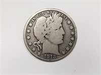 1913-D Silver Half Dollar