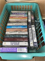 Box of CDs and tapes, rock, Christmas