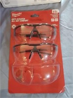 2 pair of new Milwaukee anti scratch safety