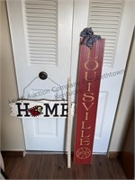 University of Louisville wooden signs