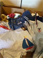 Box lot of vintage boy toddler clothes and more