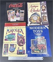 4 Collectible Hard Back Books Coca Cola, Antique