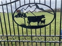 Decorative 20Ft Gates, Cow Design