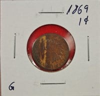1869 Indian Cent G