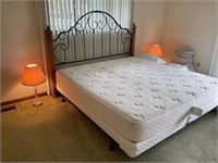 King Size bed, frame and mattress