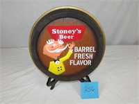 Stoney's Beer Barrel Sign 1962