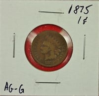 1875 Indian Cent G