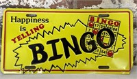 ‘Happiness is Yelling Bingo’ License Plate