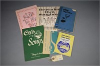 (6) Girl Scout Songbooks 1936-1974