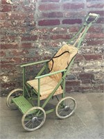 Vintage Folding Baby Stroller
(Metal) (floor to